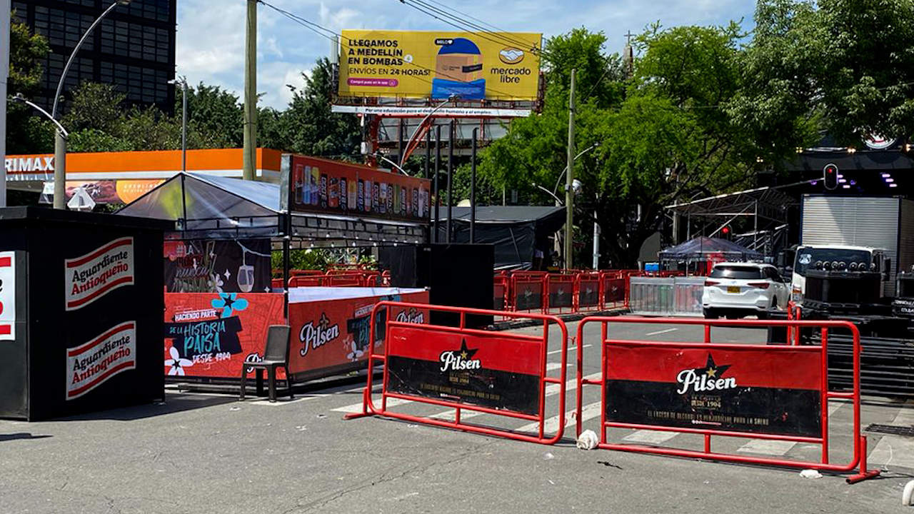 Cierre vial de la Carrera 70 por eventos de la Feria de las Flores