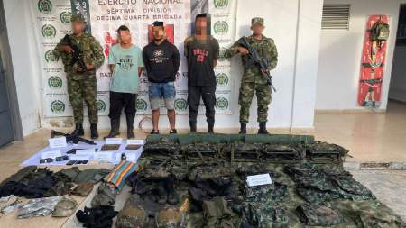 Se logró la captura de tres presuntos integrantes de disidencias