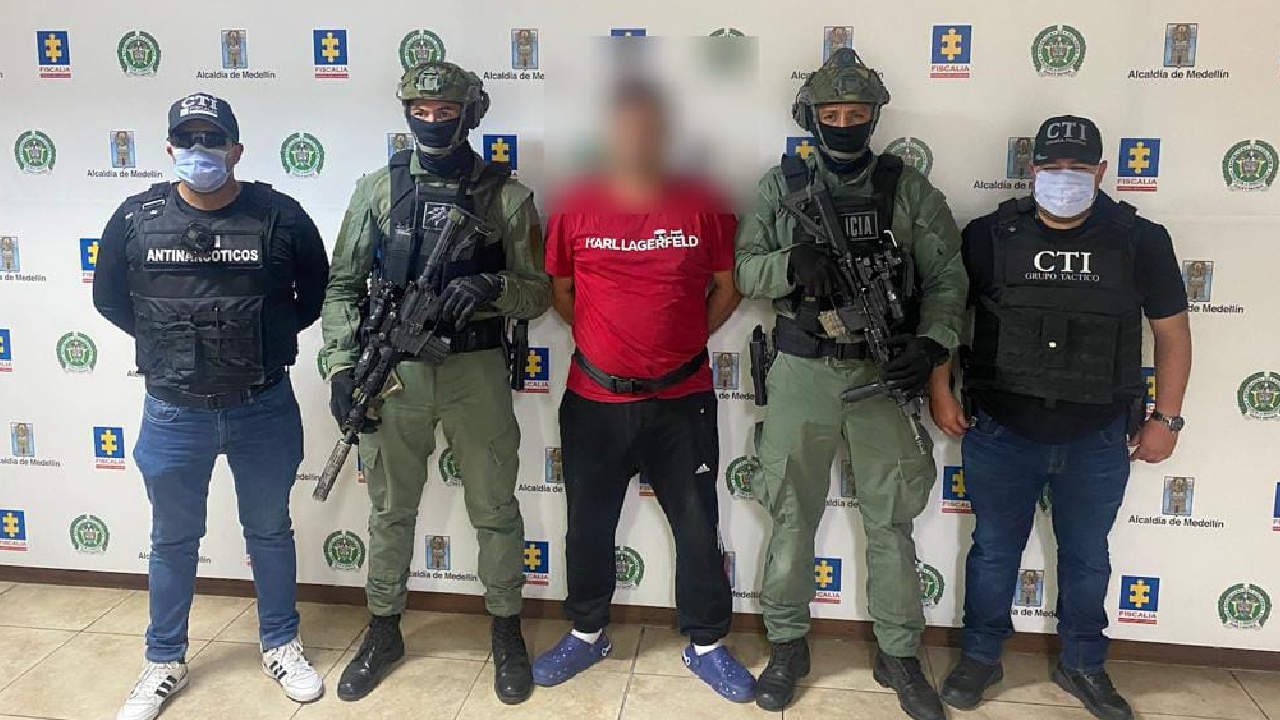 Capturado cabecilla financiero de un grupo delincuencial de Medellín