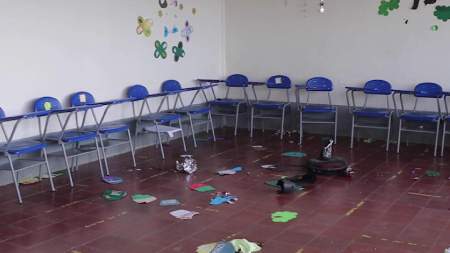Vandalizan institución educativa en Campamento.