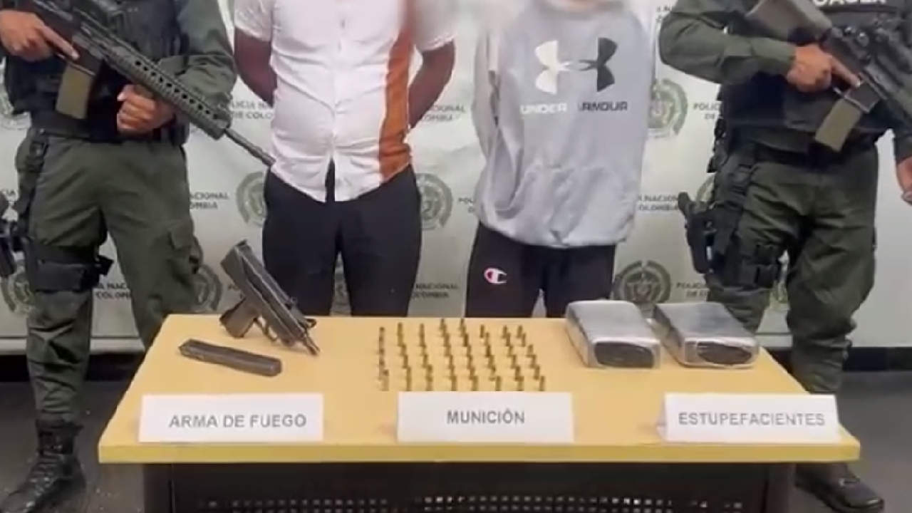 Tres capturados por extorsión y desplazamiento forzado en la comuna 1 