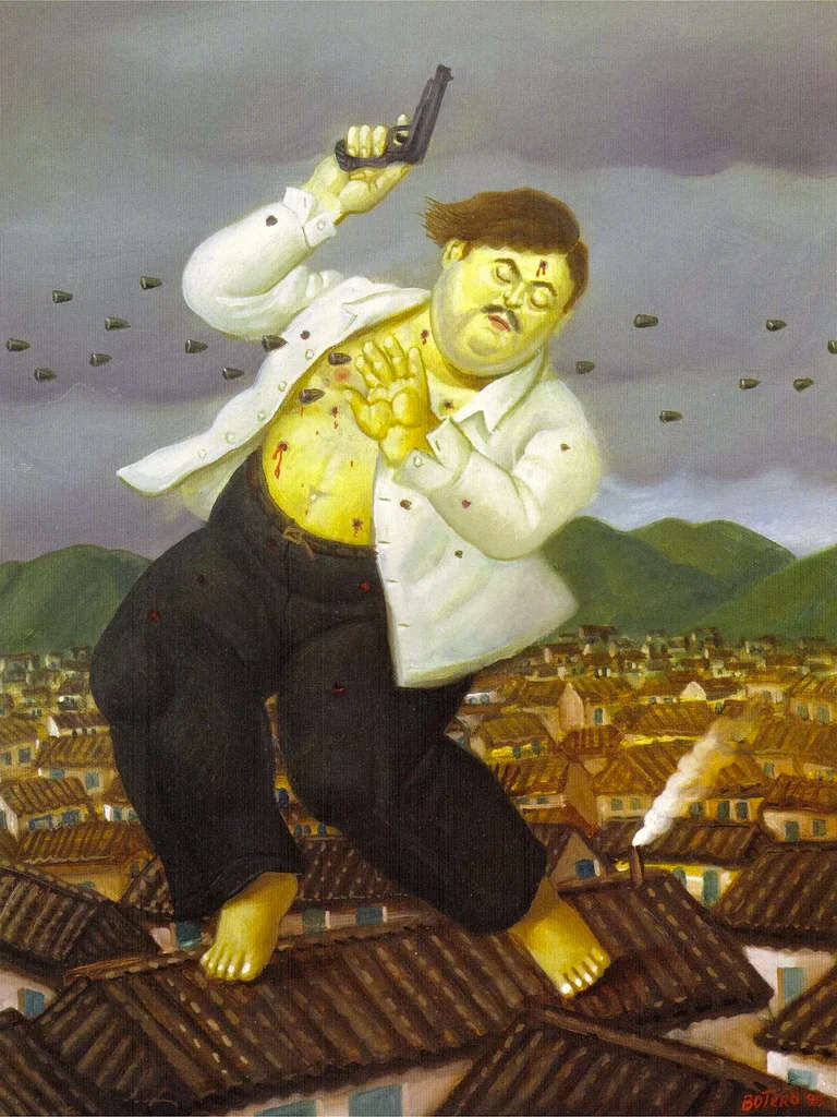La muerte de pablo Escobar fernando botero