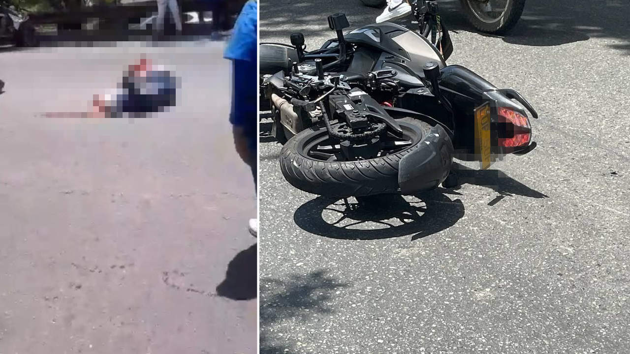 Motociclista muere en accidente de tránsito ocurrido en la Avenida Paralela, Medellín