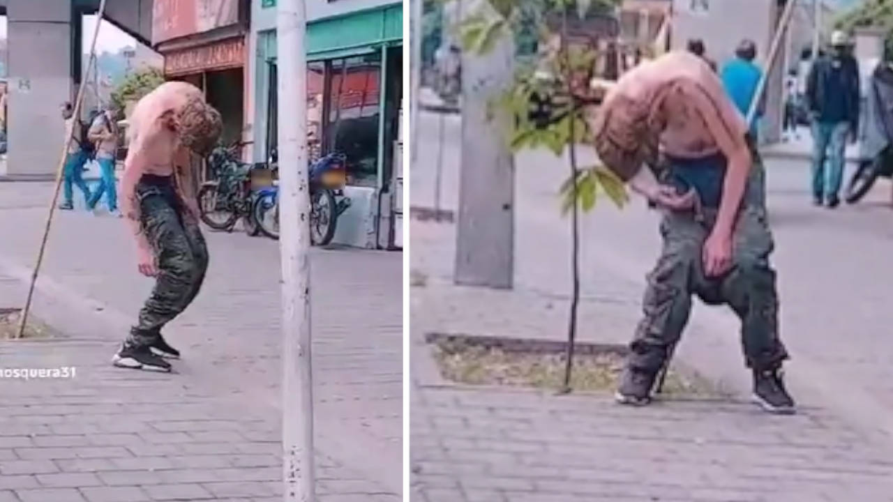 ¿Fentanilo? En Medellín, un hombre fue grabado caminando como zombie medellin-hombre-grabado-zombie
