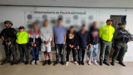 Policía captura a seis presuntos delincuentes en Fredonia capturados-fredonia
