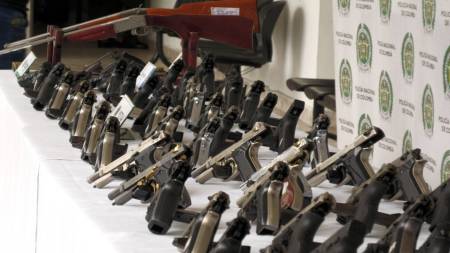 Autoridades destruirán más de 100 armas de fuego que fueron incautadas y están implicadas en diferentes delitos cometidos en Antioquia armas