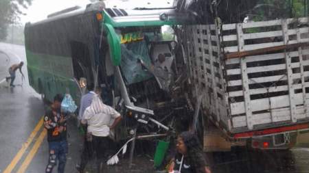 Se registró grave accidente de tránsito ocurrido entre la vía Urabá - Medellín