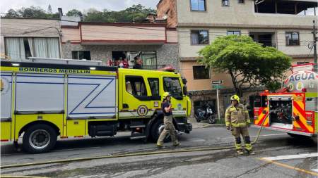 Se presentó incendio estructural en El Salvador, Medellín