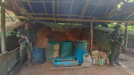 Tres laboratorios para el procesamiento de coca fueron destruidos por el Ejército en Antioquia laboratorios-coca-sonsón-ejercito
