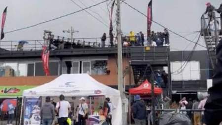 "Lupi" periodista deportiva que falleció en el Autódromo de Tocancipá por caída de pantalla gigante