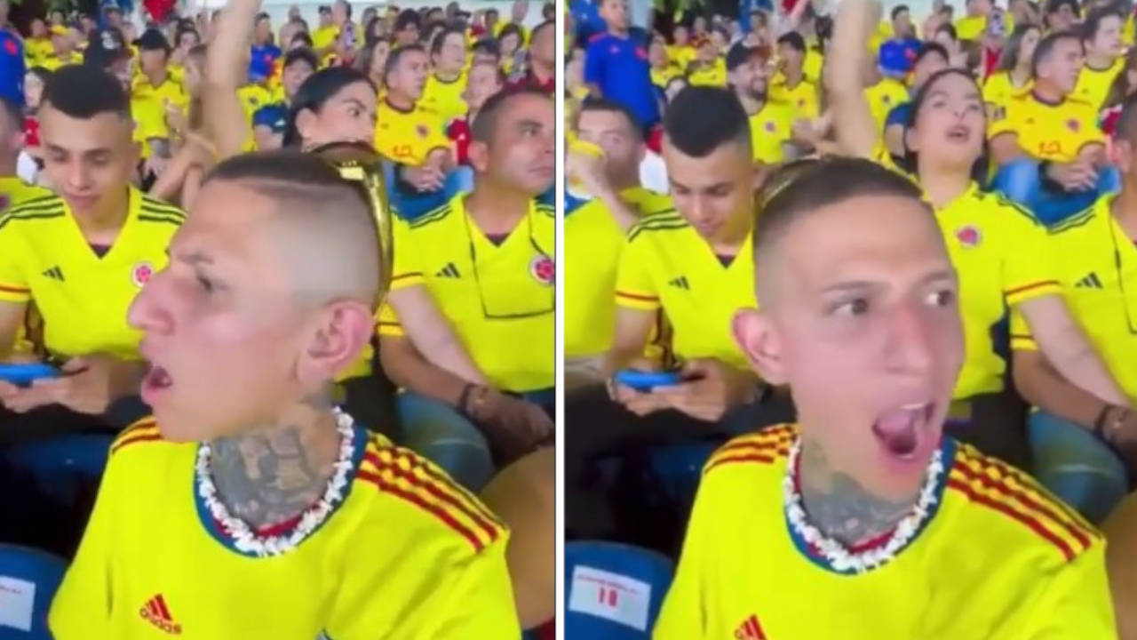 Reacción de la Liendra luego de que gritaran en contra del presidente Petro en el estadio de Branquilla