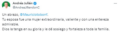 Dolorosa partida: fallece Gloria Elena Rodríguez, esposa de Mauricio Tobón, excandidato a la Gobernación de Antioquia 3 trino-andres-julian-mauricio-tobon-esposa-gloria