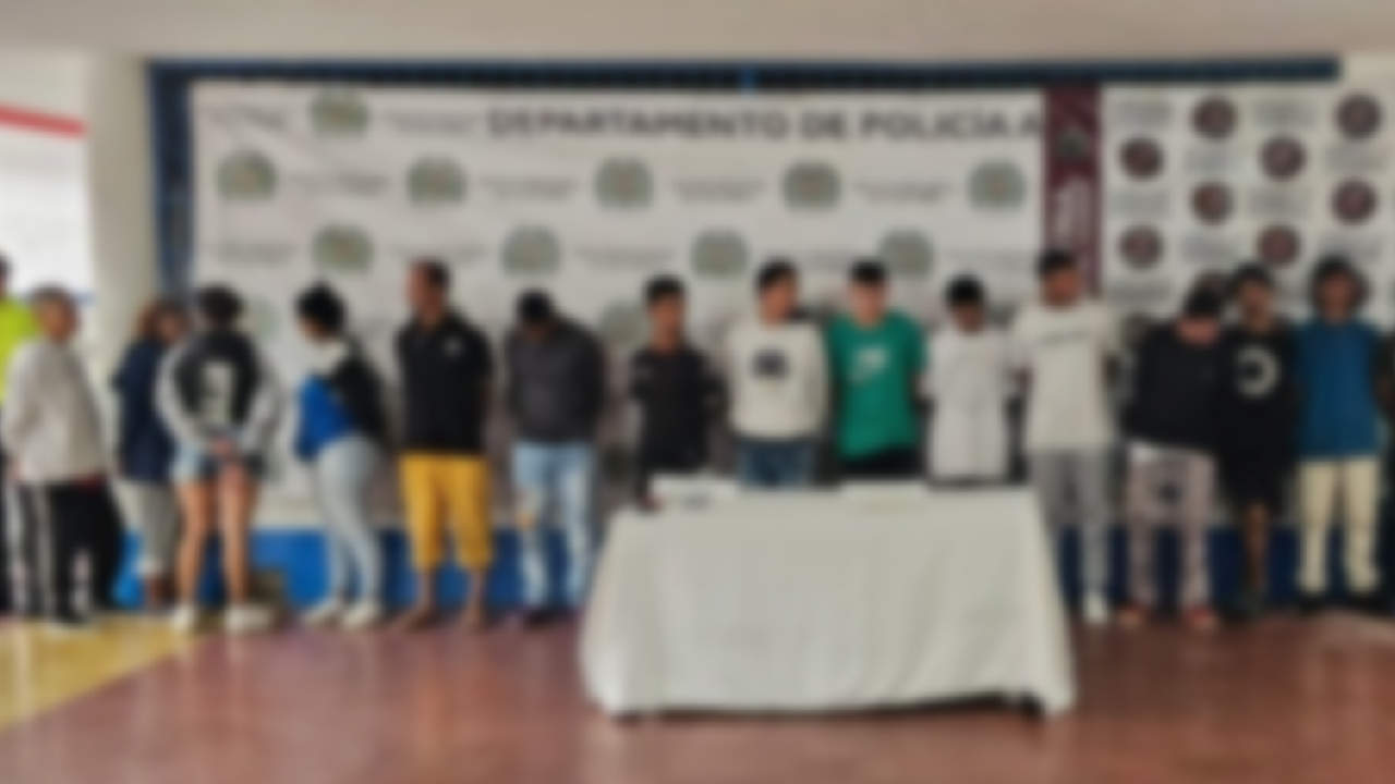 Capturan 20 personas, presuntos integrantes del grupo delincuencial Los de La Vega