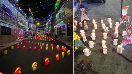 Así celebraron las noches de las velitas en distintos lugares de Antioquia