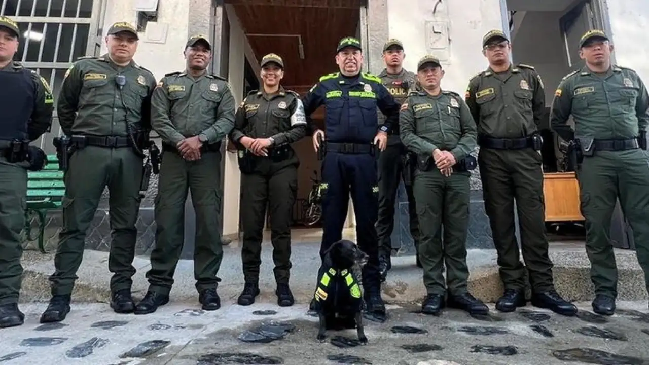 Barbas perro Policia