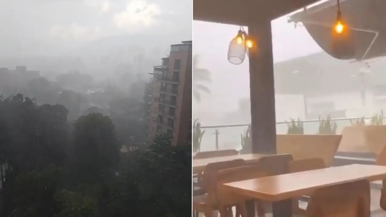 Volvió a llover en Medellín