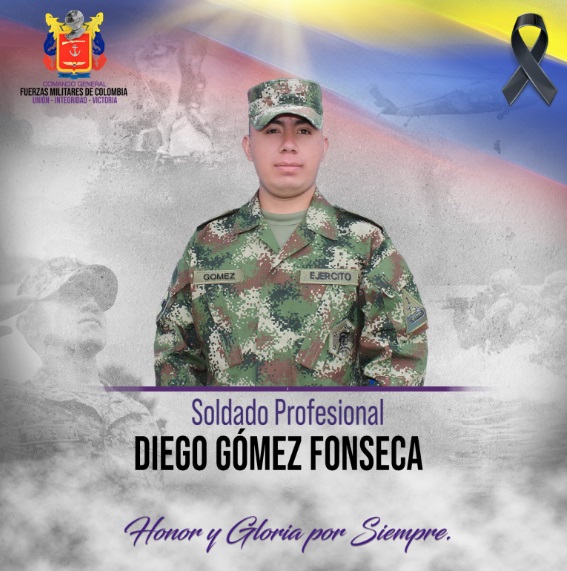 Un soldado muerto y dos más heridos tras caer en un campo minado en el Nordeste de Antioquia