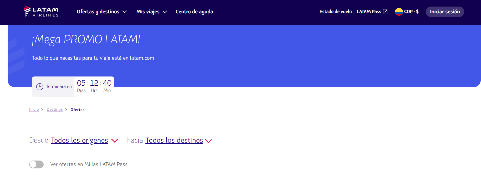 ¡Solo por esta semana! Vuelos en Latam y Avianca desde $79.400 1 Captura de pantalla 2024 02 06 111924