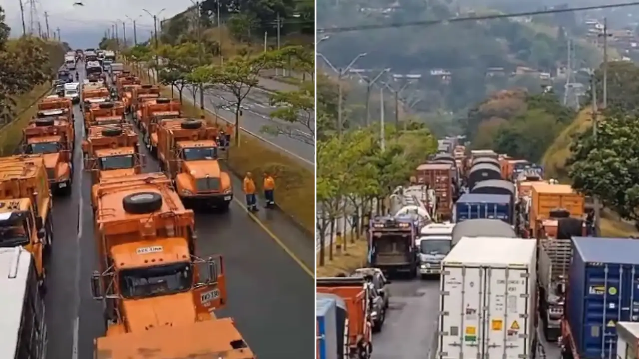 Hay retrasos en la recolección de residuos en Medellín debido a la protesta en Barbosa retraso-recleccion-basura-medellin-protesta