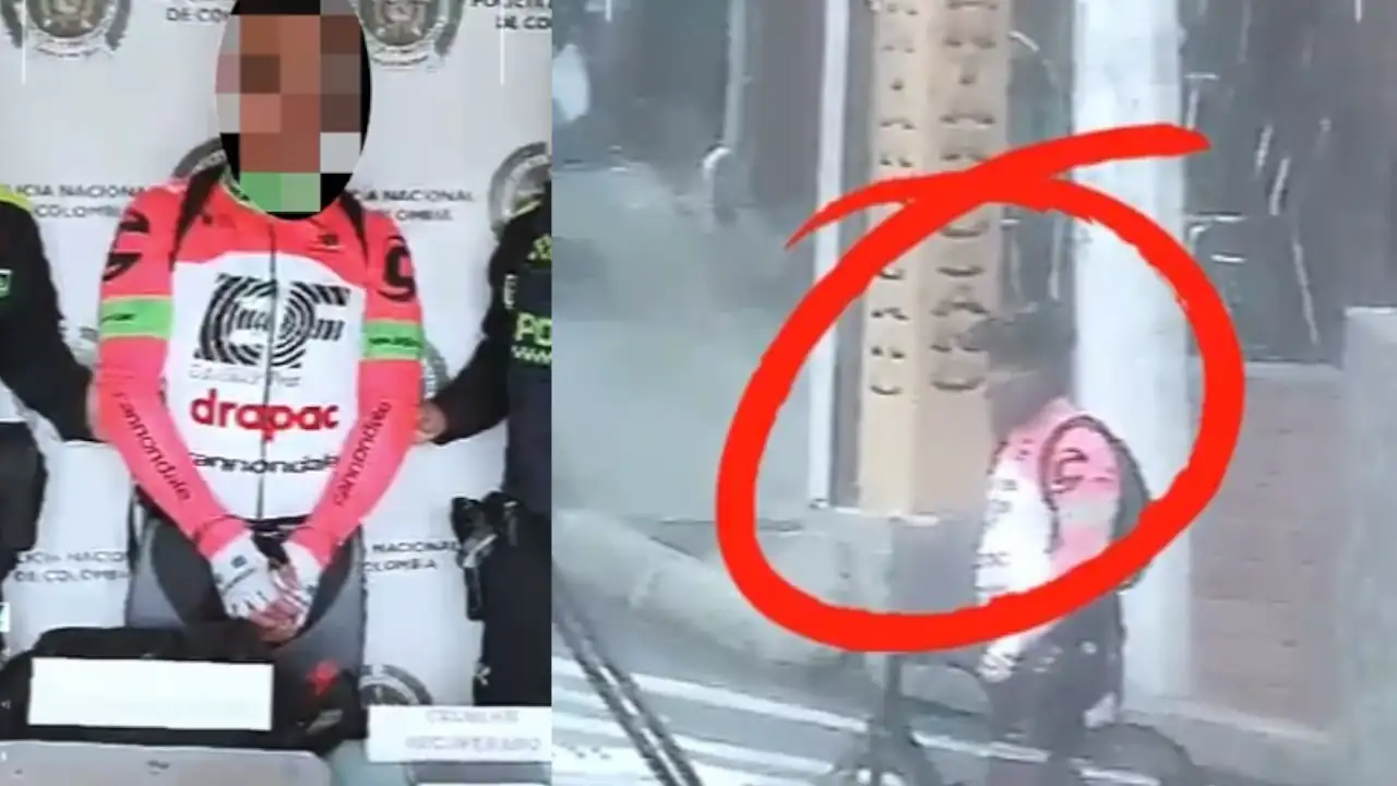 La Policía de Girardota captura a un presunto ladrón disfrazado de ciclista
