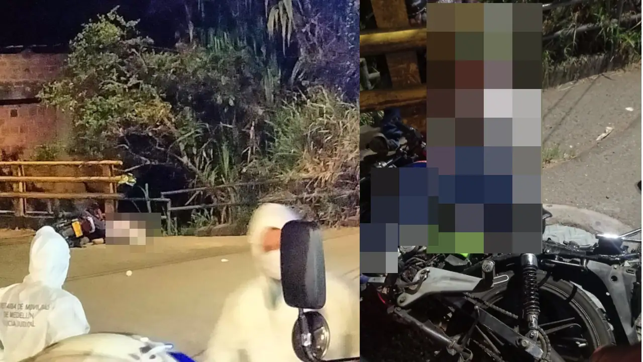Motociclista-pierde-la-vida-al-chocar-con-una-baranda-en-San-Antonio-de-Prado