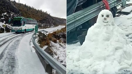 Nevó en Colombia, Manizales