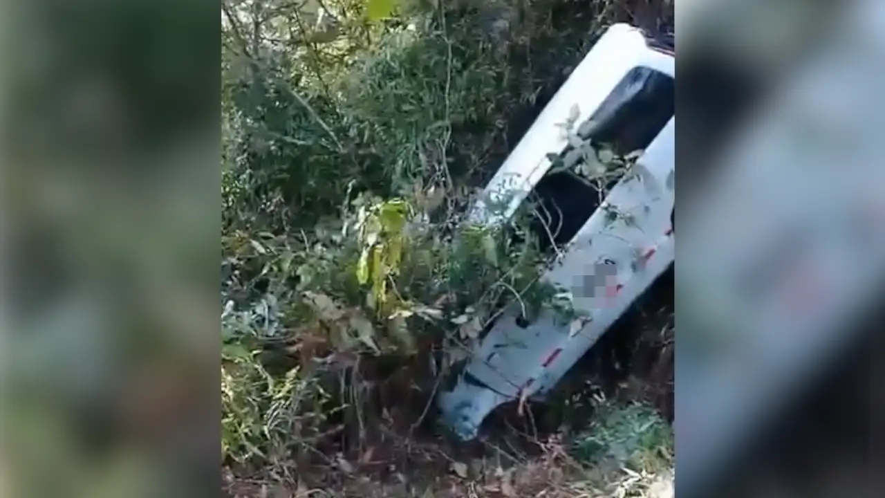 Vehículo rodó por un abismo en San Luis, Antioquia