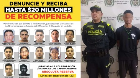 Venezolano recapturado tras la fuga de presos en Medellín se escondía en un inquilinato