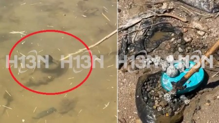 Descubren brujería con foto de una joven mujer en el embalse de Guatapé