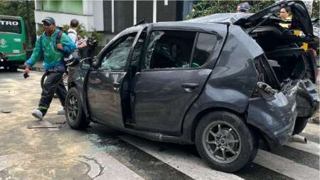 Se registró múltiple accidente en la Avenida Las Vegas choque