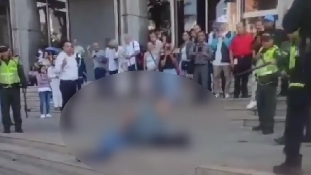 Bebé de 4 meses se encuentra estable luego de haber sido herida por una bala en el Palacio de Justicia hombre