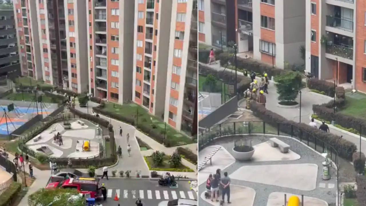 Bomberos evacuaron una torre residencial en Itagüí