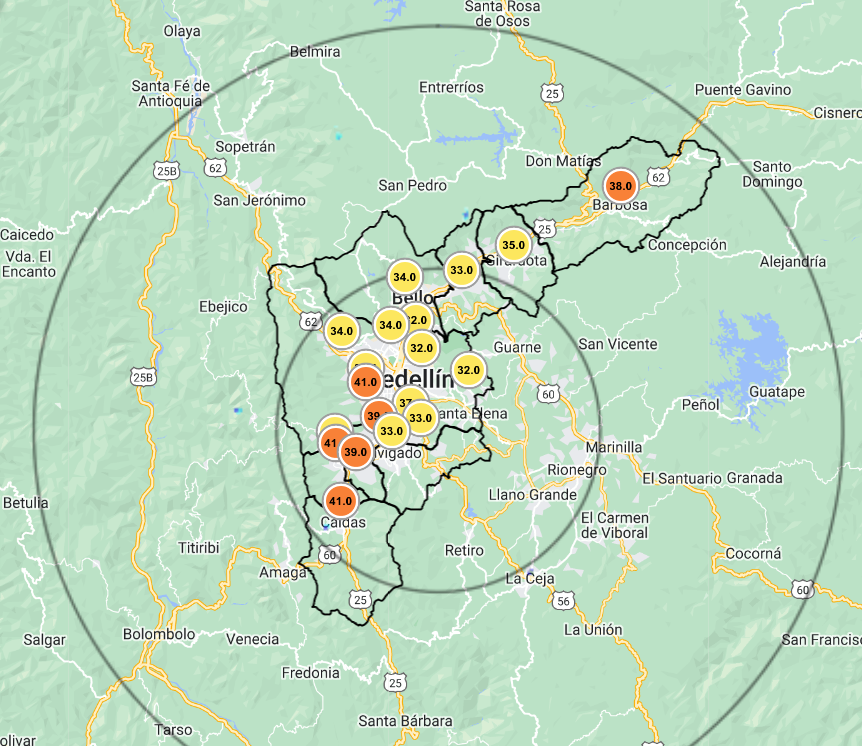 ¿Siente que mejoró la calidad del aire en Medellín?: Las estaciones de alerta naranja comienzan a bajar 1 Captura de pantalla 2024 03 08 083521