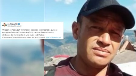 Gobernador de Antioquia anuncia millonaria recompensa por información del presunto asesino de mujer en El Retiro, Antioquia