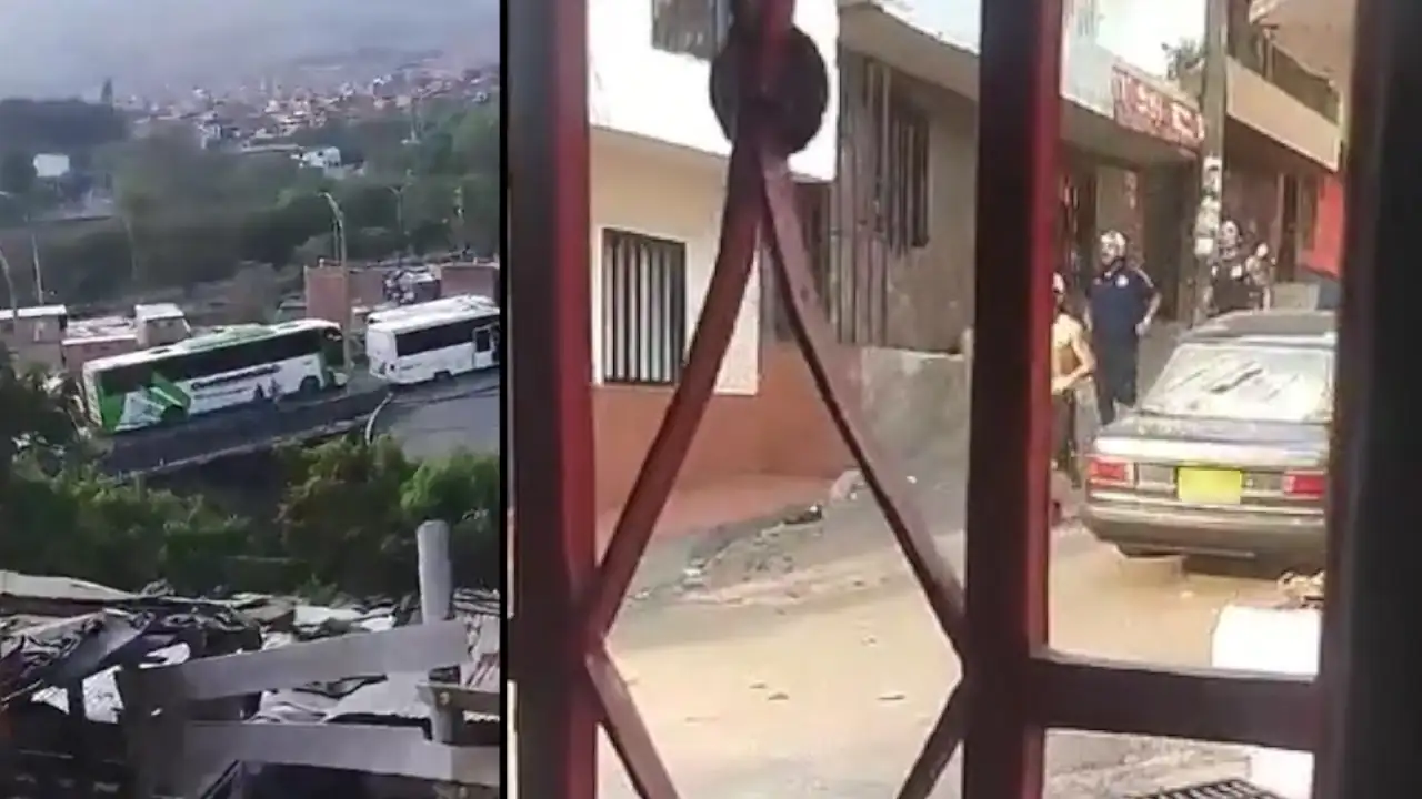 Hombres-con-camisetas-de-Millonarios-causan-destrozos-en-el-barrio-Moravia-quedaron-grabados.