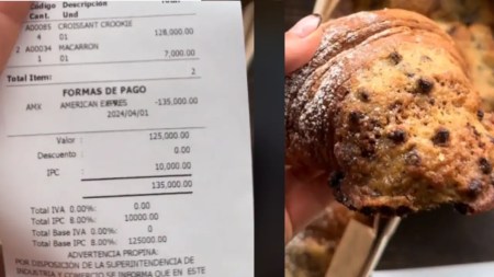 En Medellín cobraron más de 120 mil pesos por cuatro cruasanes En Medellín cobraron más de 120 mil pesos por cuatro cruasanes