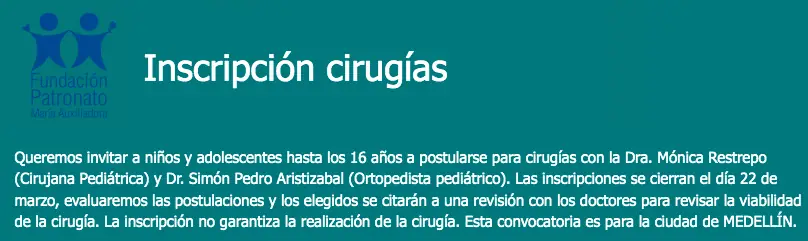 inscripcion cirujia medellin