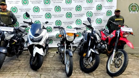 Policía recupera en Anorí motocicletas reportadas como robadas