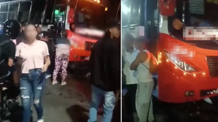 Bus habría atropellado a una mujer y una menor en Santo Domingo Savio