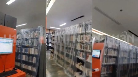 Denuncian goteras en la Biblioteca Pública Piloto