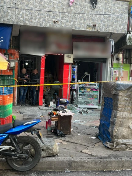 explosión en el centro