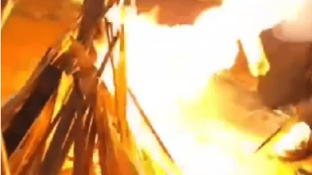 Video| Hombre sufrió quemaduras de gravedad en celebración de Semana Santa en Granada