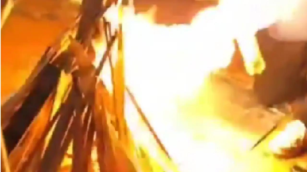 Video| Hombre sufrió quemaduras de gravedad en celebración de Semana Santa en Granada