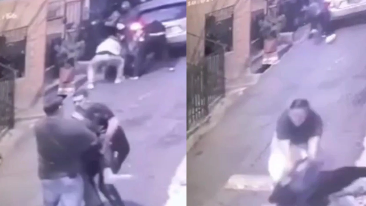 Video| Paloterapia a delincuentes en el barrio López de Mesa: los persiguieron varias cuadras