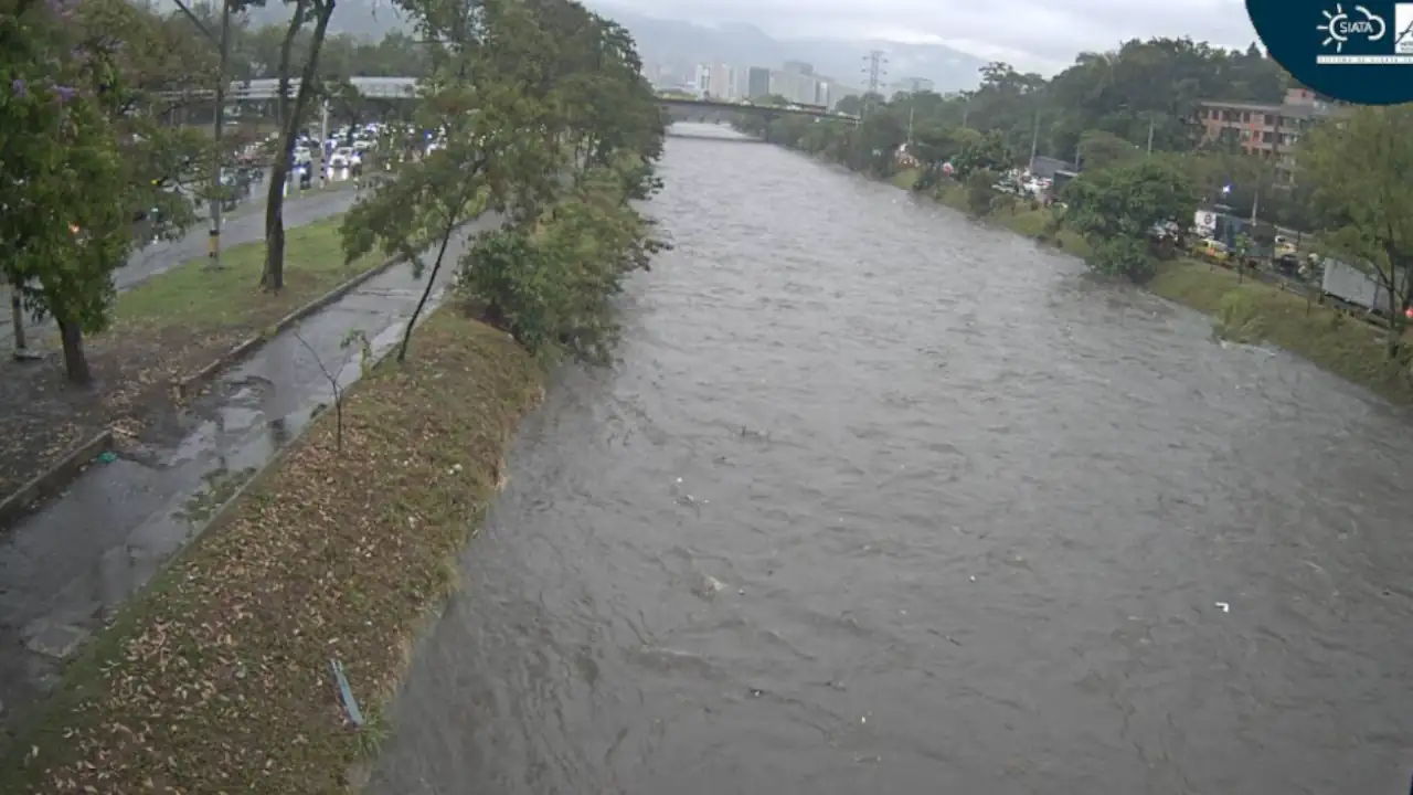 Lluvias en Medellín: hay alerta por el aumento del caudal de río Medellín
