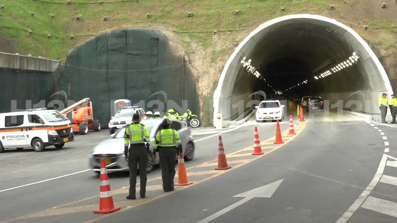 Habrá cierre nocturno del Túnel de Oriente por mantenimiento y limpieza