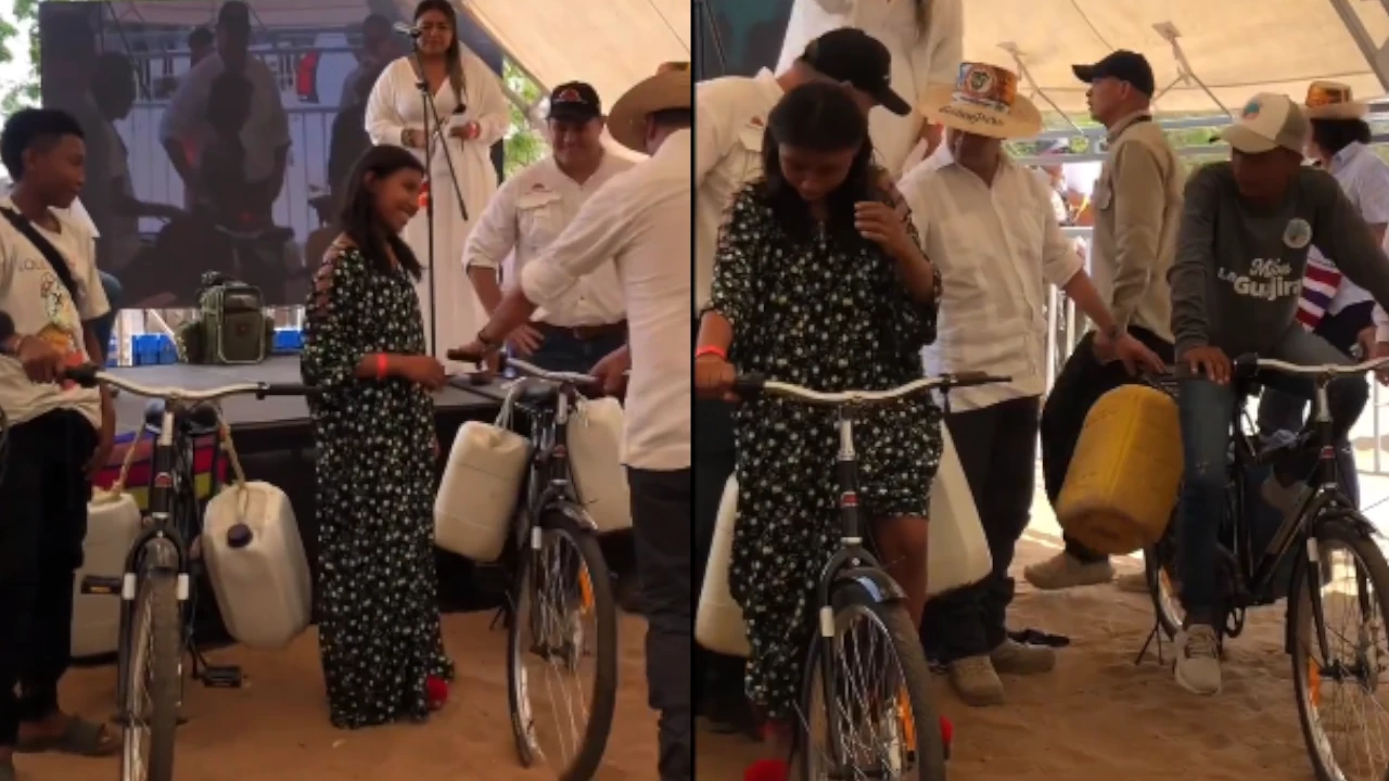 «No es la solución, es un aporte»: Gobierno y ONGs entregaron bicicletas para transportar agua en La Guajira Gobierno y ONGs entregaron bicicletas para transportar agua en La Guajira