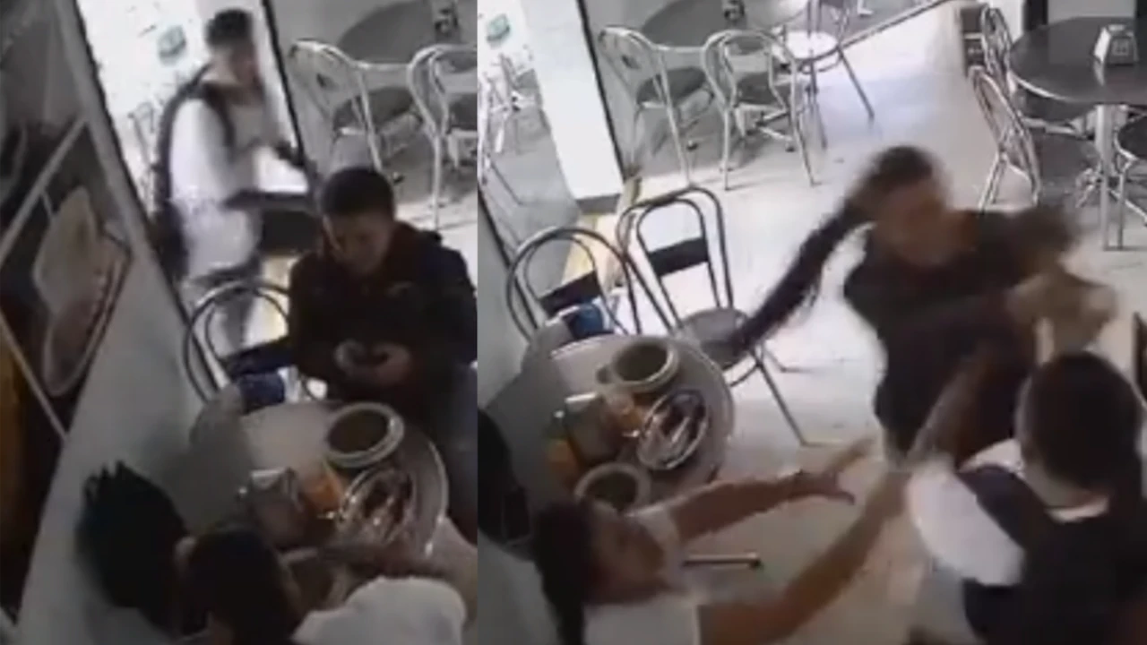 Mujeres se enfrentaron a la ladron armado en restaurante de La America en Medellin