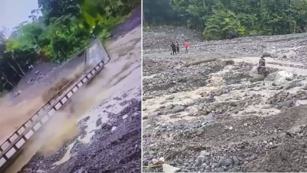 ¡Alerta en Urabá! Fuertes lluvias derrumban dos puentes y dejan incomunicadas a miles de personas