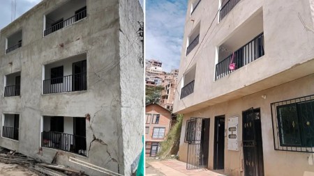 ¡Qué miedo! Un edificio de cuatro pisos está a punto de caerse en Medellín. Fue evacuado ¡Qué miedo! Un edificio de cuatro pisos está a punto de caerse en Medellín. Fue evacuado
